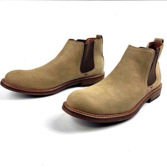 MADDEN by Steve Madden Estiban Men\'s Classic Chelsea Ankle Boots Taupe Size 8 main image 6